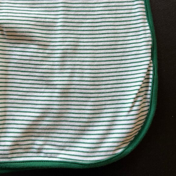 Lake Pajamas Pima Short-Long Set in Green Stripe - Picture 5 of 9